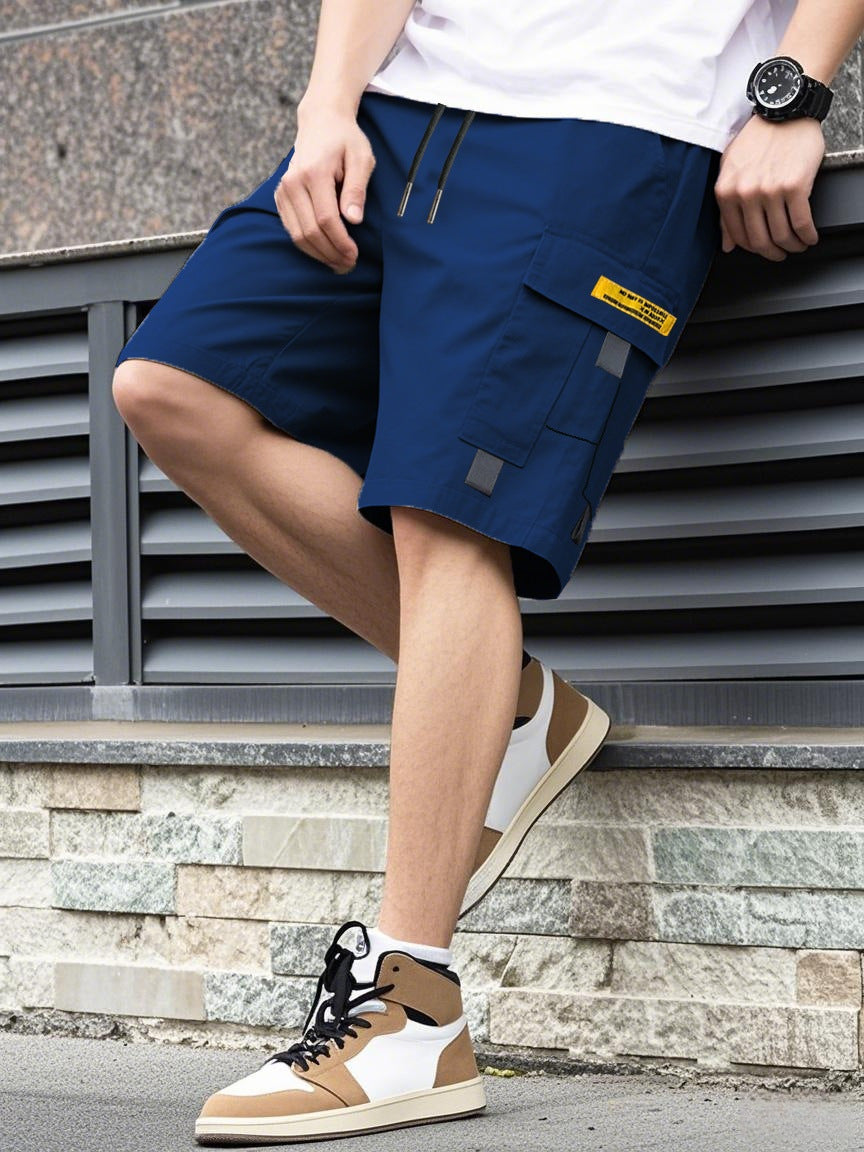 Shorts Men Casual Trendy Loose Ins Drawstring Style Student EU Size