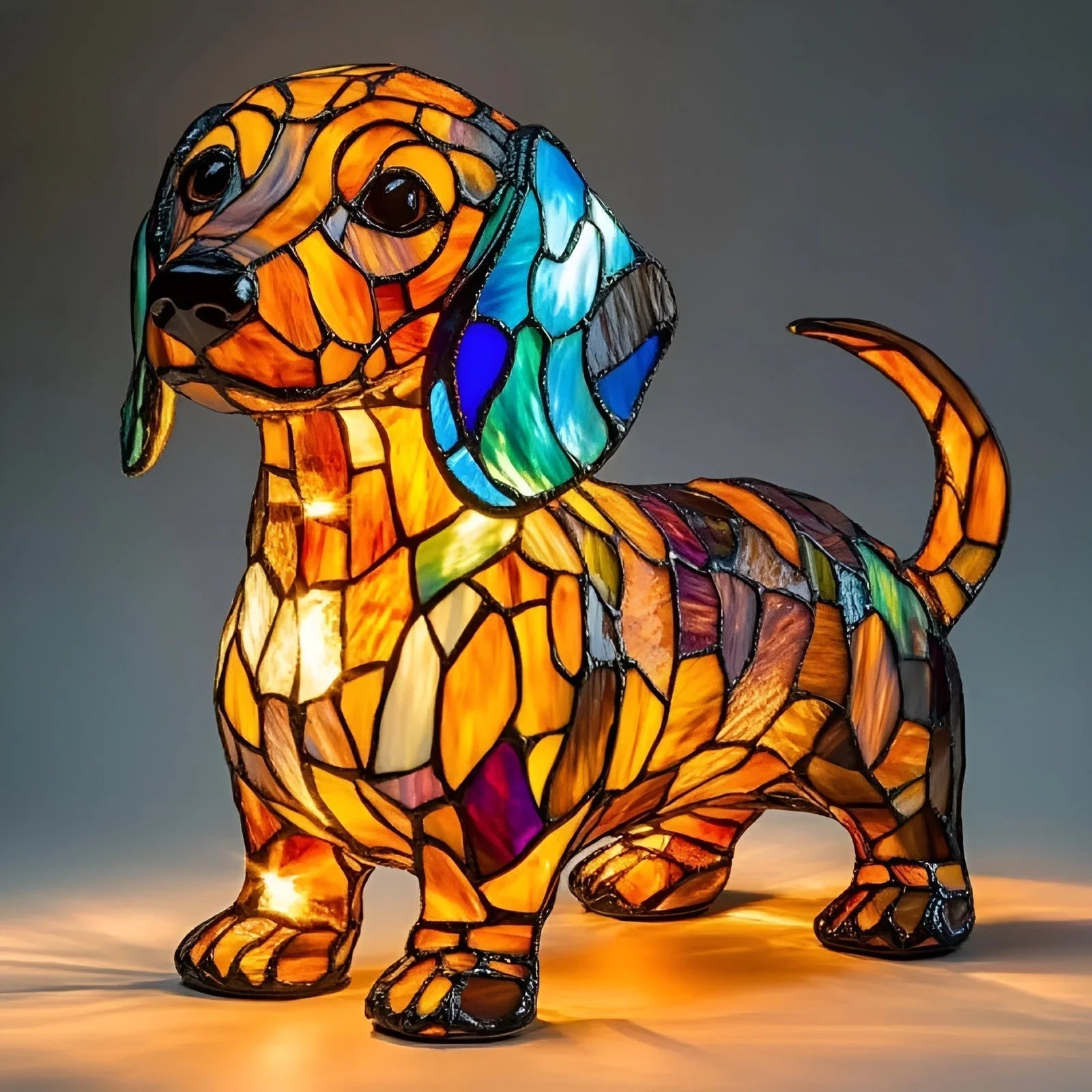Dachshund Lamp - Bigfoot Lamp Resin Statue LED Decorative Light