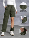 Women's Convertible Hiking Pants - Waterproof Quick-Dry Cargo Trousers with Zip-Off Legs for Camping, Fishing & Travel