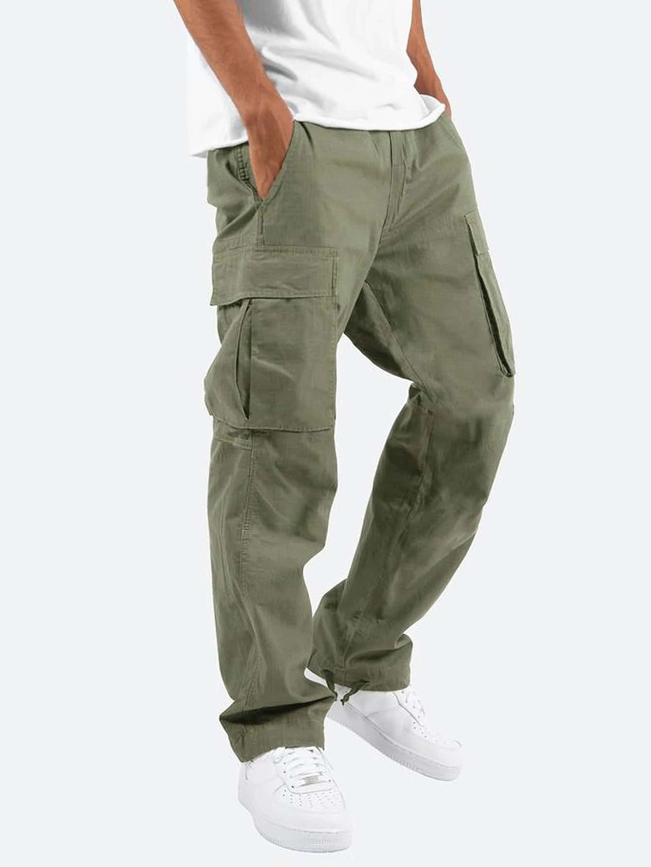 Men's Cargo Pants Long Trousers for Casual and Sporty Wear