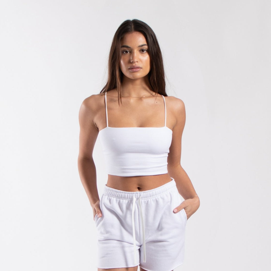06050 - CLOSEOUT Women's Cropped Bralette Tank