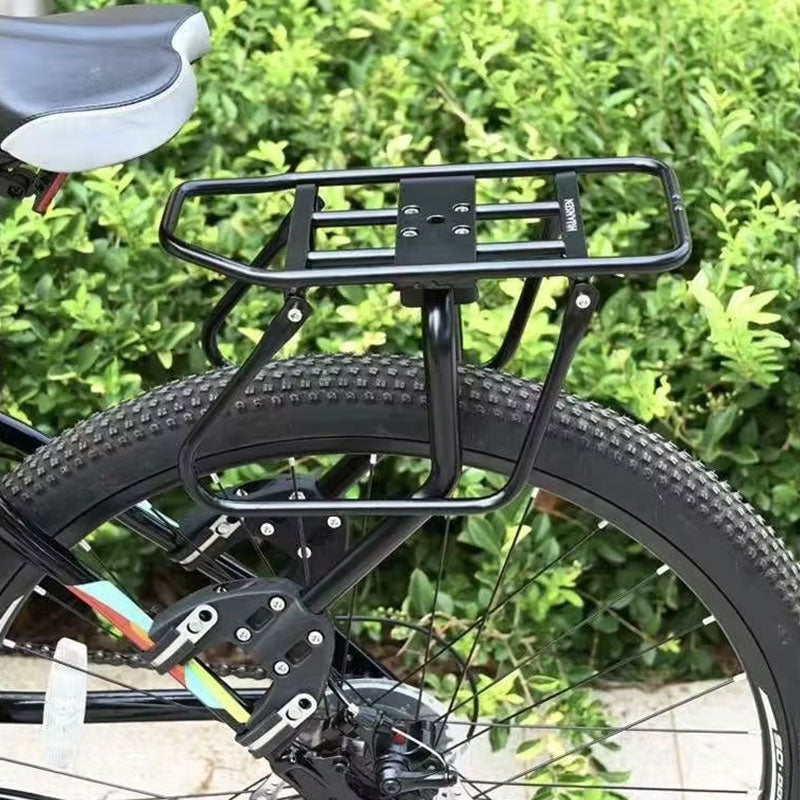 Aluminum Alloy Rear Bike Rack, Universal Cargo Carrier for Mountain, Road & Adventure Bicycles