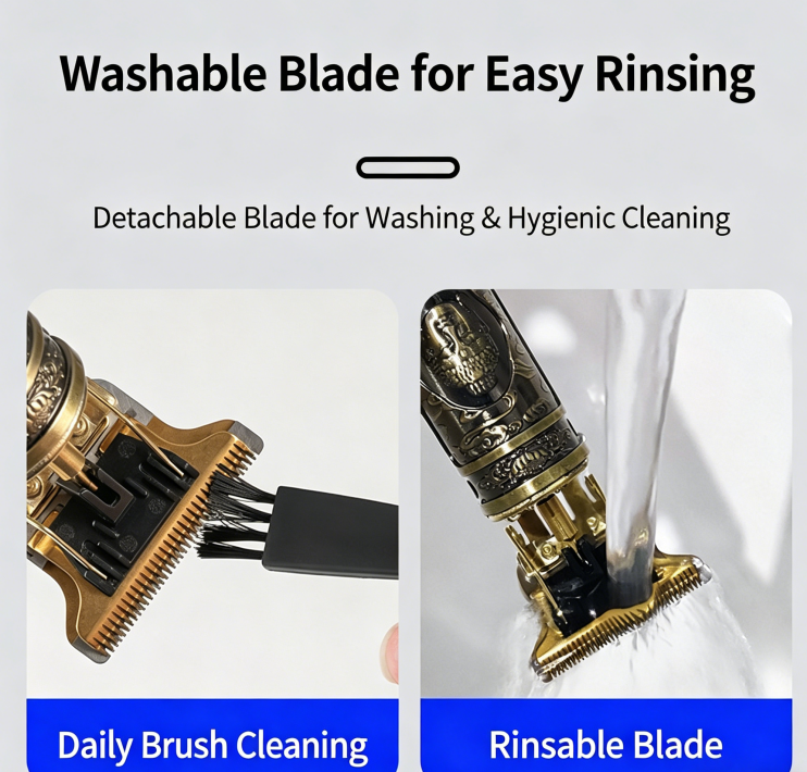 Electric Hair Clipper for Barbershop  Oil Hair Sculpting Electric Haircut Machine, Men's Haircutting Shaver, Bald Head Trimmer