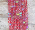 Matte Mermaid Glass Beads aka Mystic Aura Quartz, Round 6mm 8mm-10
