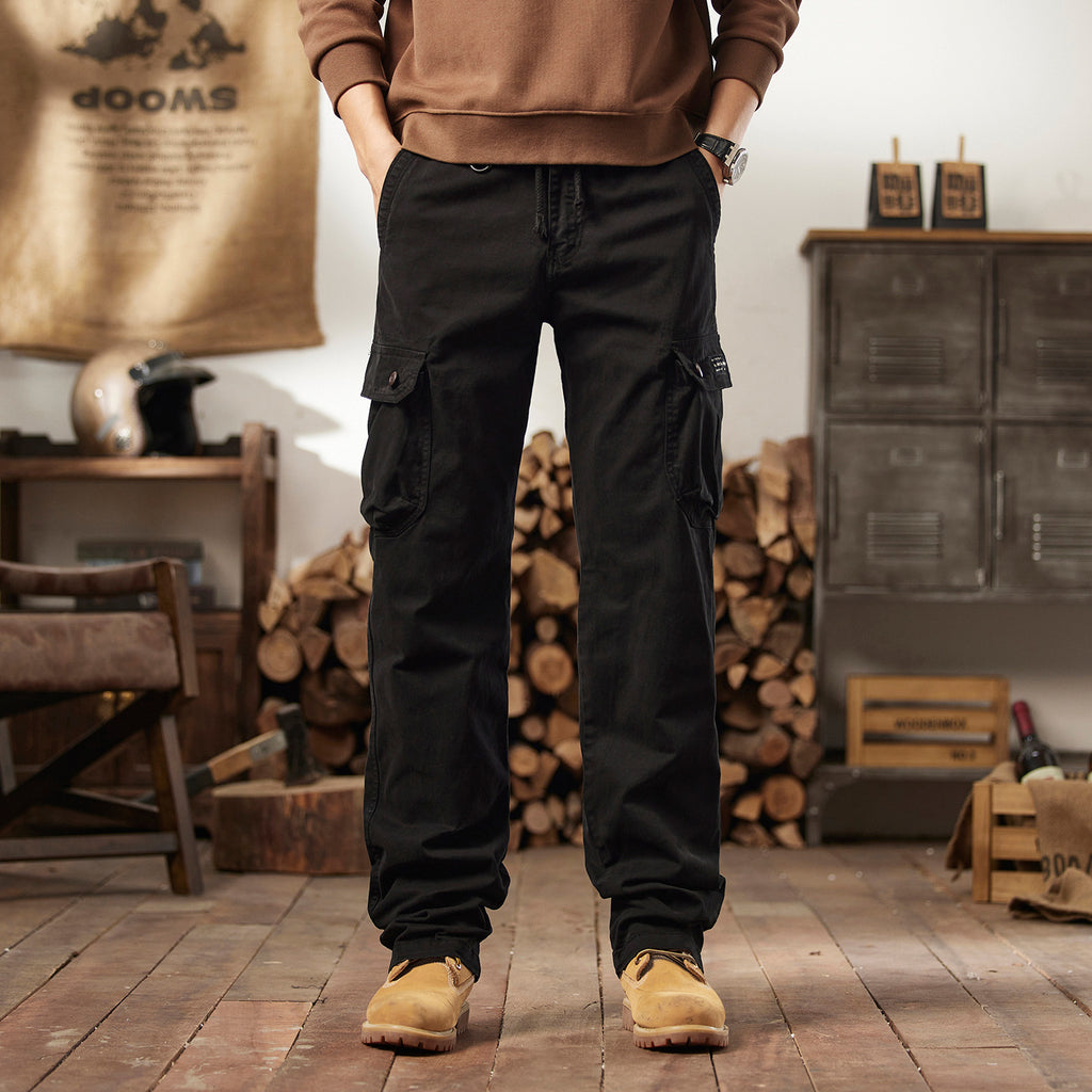 Leg Pants for Men Outdoor Loose Fit Hiking Tactical Trousers