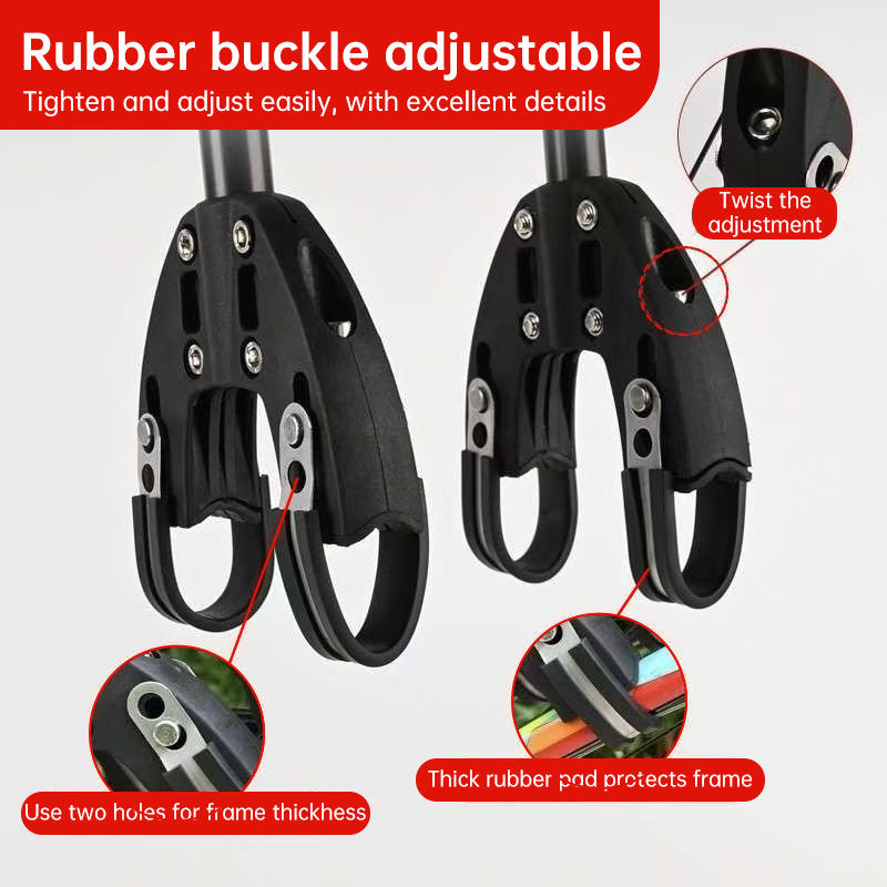 Aluminum Alloy Rear Bike Rack, Universal Cargo Carrier for Mountain, Road & Adventure Bicycles