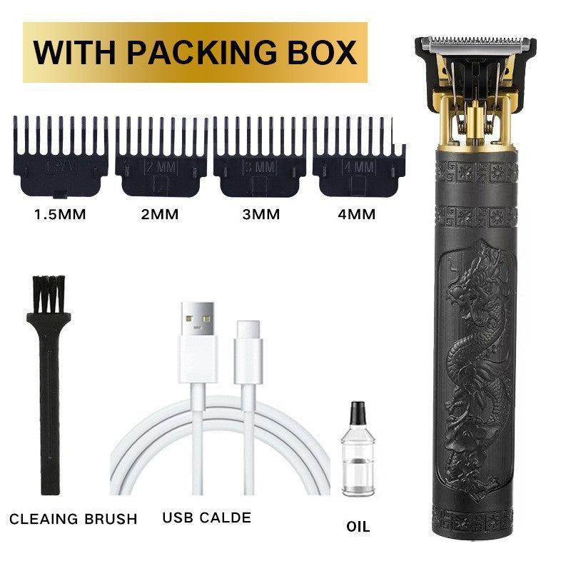 Electric Hair Clipper for Barbershop  Oil Hair Sculpting Electric Haircut Machine, Men's Haircutting Shaver, Bald Head Trimmer