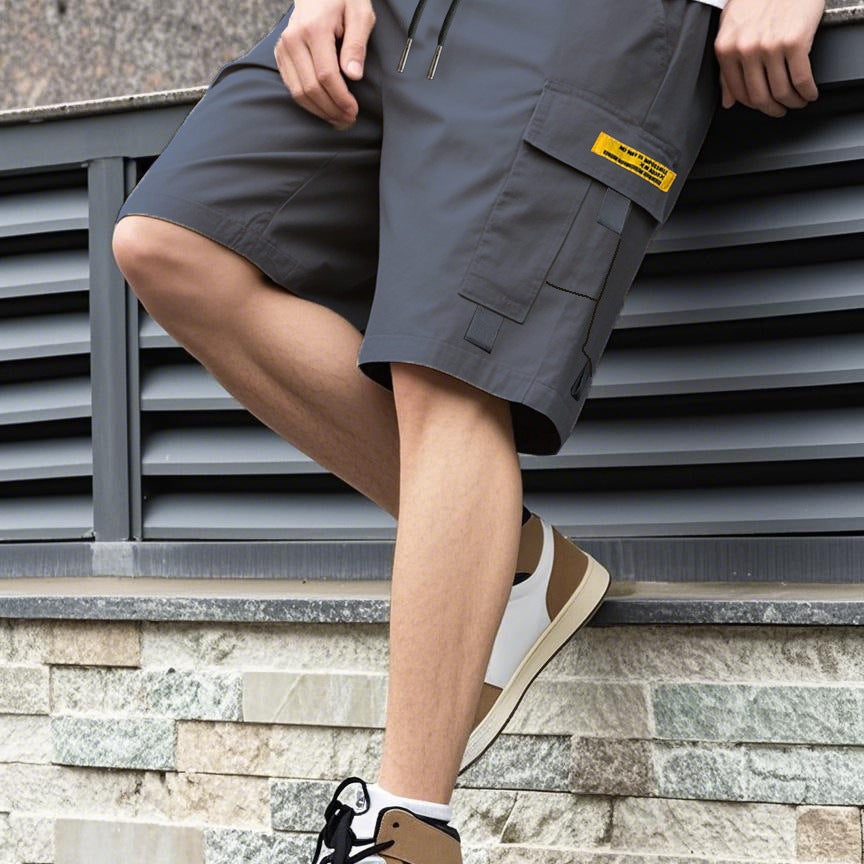 Shorts Men Casual Trendy Loose Ins Drawstring Style Student EU Size