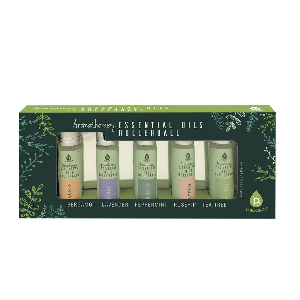 Aromatherapy Essential Oils Rollerballs (Bergamot, Lavender, Peppermint, Rosehip, Tea Tree)-1