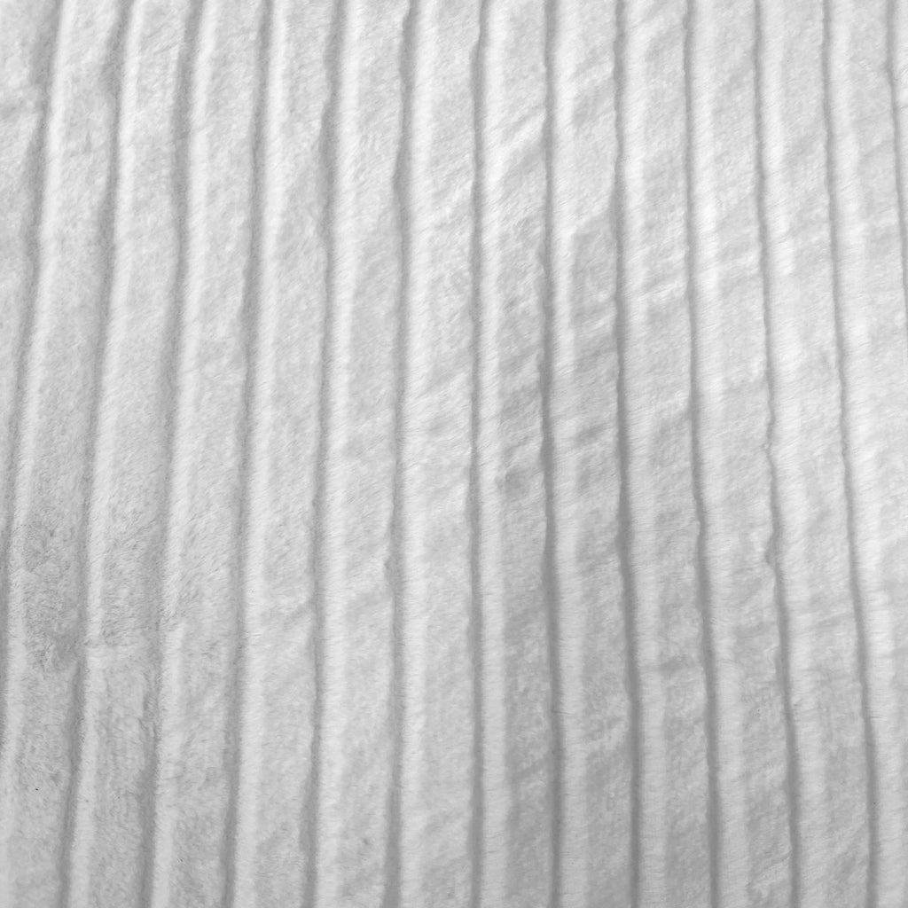 Striped Rabbit Soft Plush Short Pile Faux Fur Fabric-0