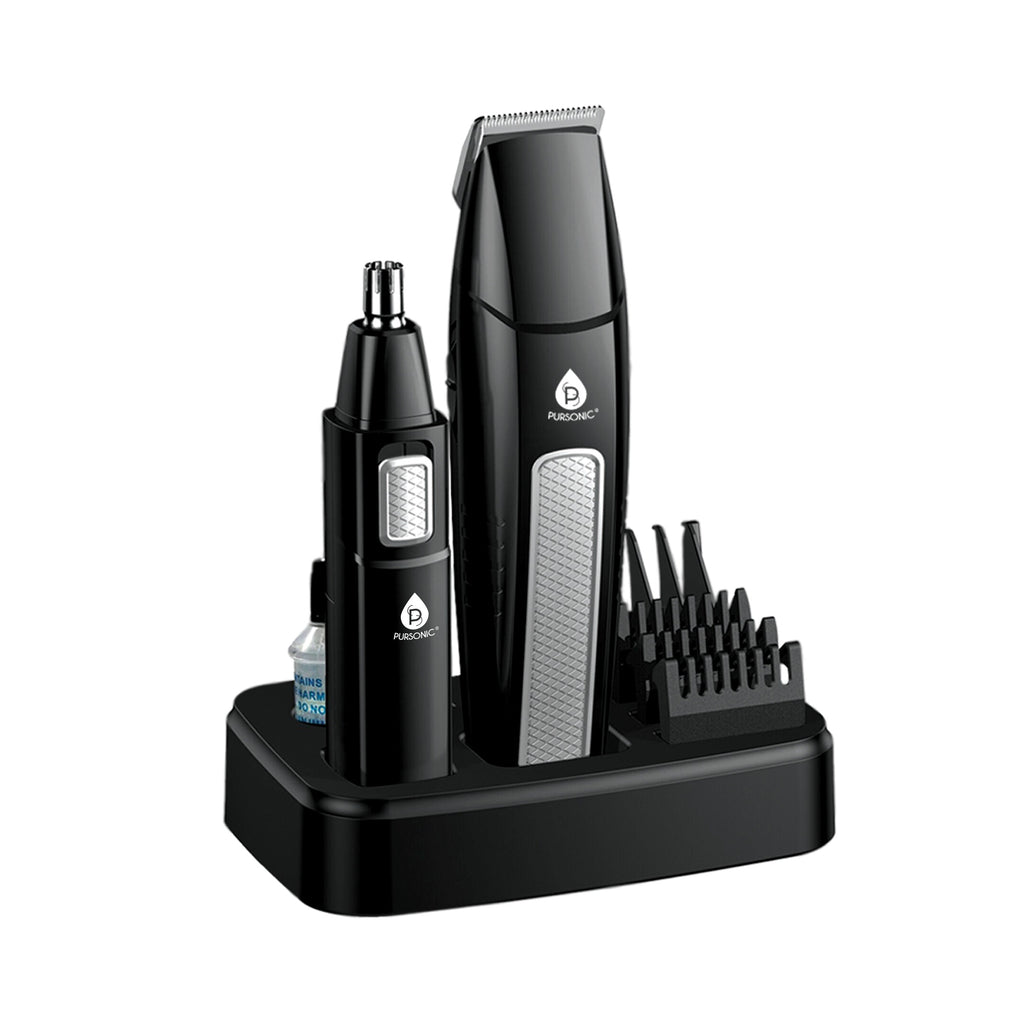 Men's 10-Piece Grooming Kit – Hair, Beard, Nose & Ear Trimmer-2