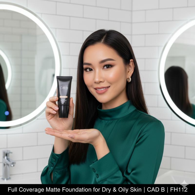 Full Coverage Matte Foundation for Dry & Oily Skin | CAD B | FH112-1