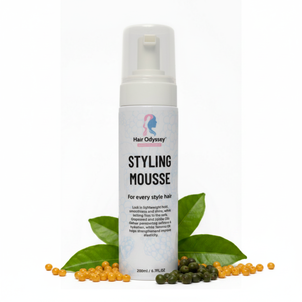 Hair Styling Mousse – Jojoba Oil, Grapeseed & Tamanu Oil-1