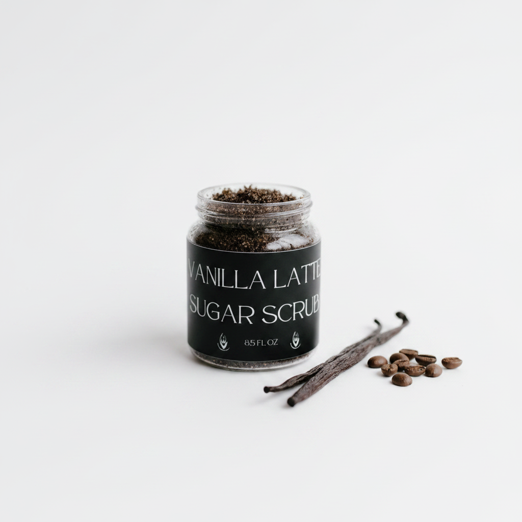 Vanilla Latte Sugar Scrub, 16 oz-1